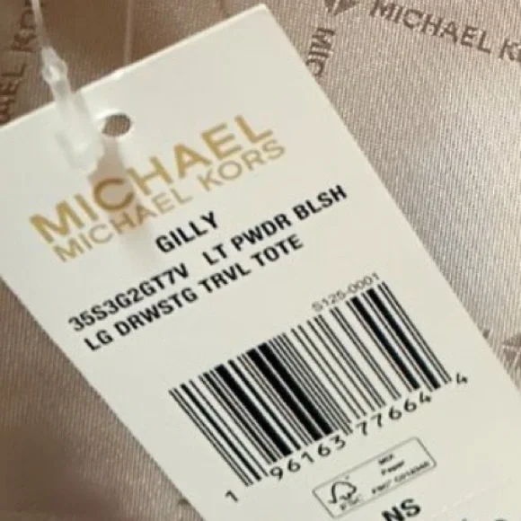 Michael Kors Gilly Large Tote Light Powder Blush Pink MK Miami Beach - Picture 9 of 9